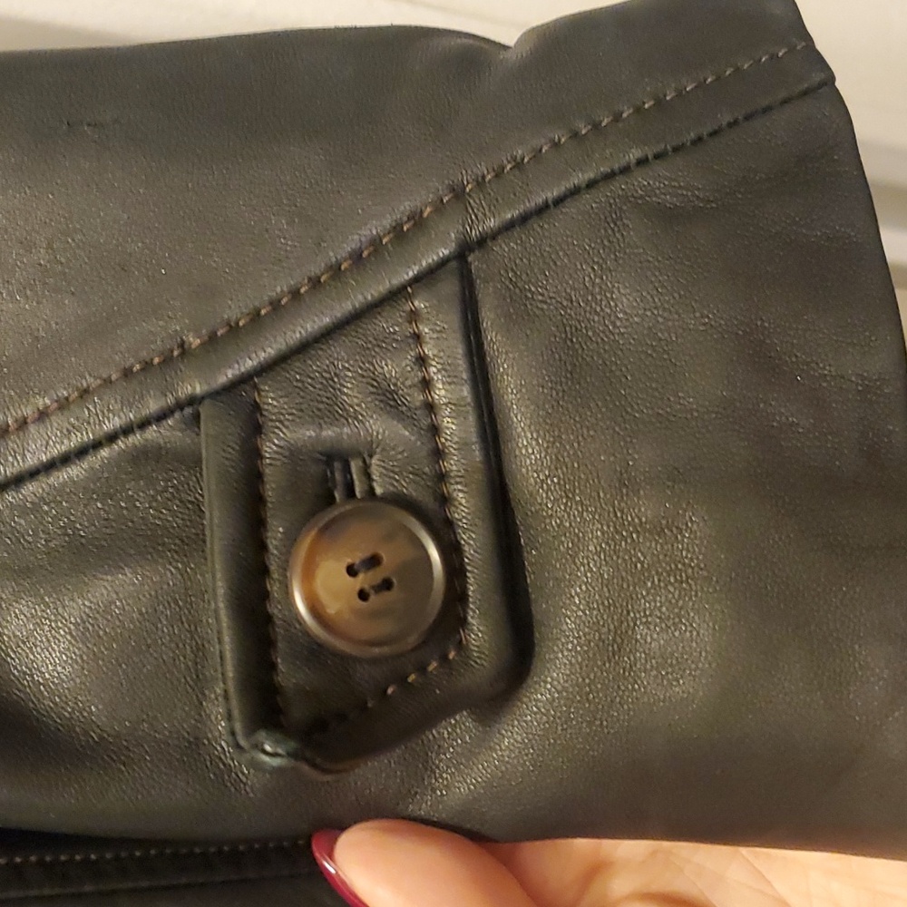 Vintage full length leather jacket - Picture 6 of 8